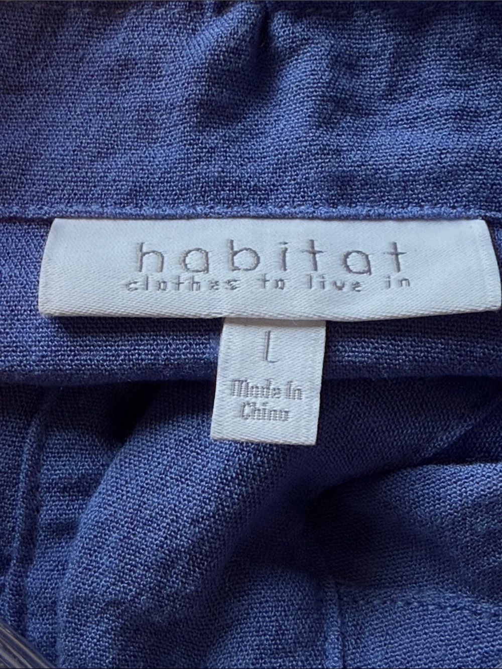 Habitat Clothes To Live In Crinkle Textured Tunic Top L - Picture 4 of 7
